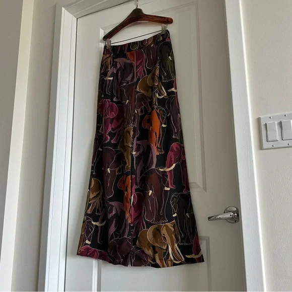 Farm Rio Brown Elephants Pants